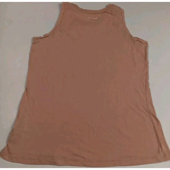 Womens Columbia Printed Tank Blouse Hiking Camping Fishing Outdoors Peach Pink - Picture 7 of 7